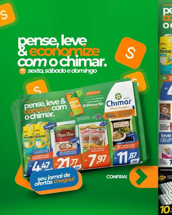 Catálogo Chimar Supermercados | Pense, Leve Conecte | 2026-04-10T00:00:00.000Z - 2026-04-12T00:00:00.000Z