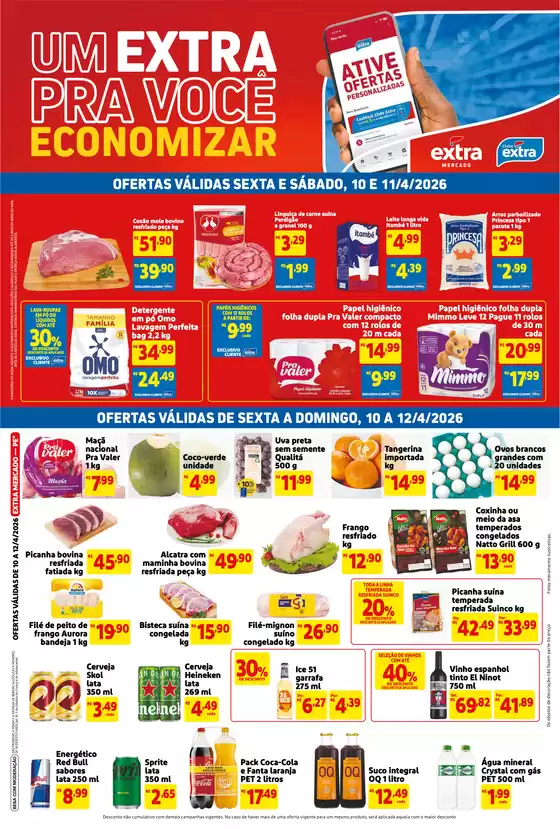 Catálogo Mercado Extra | Melhores ofertas para compradores econômicos | 2026-04-10T00:00:00.000Z - 2026-04-12T00:00:00.000Z