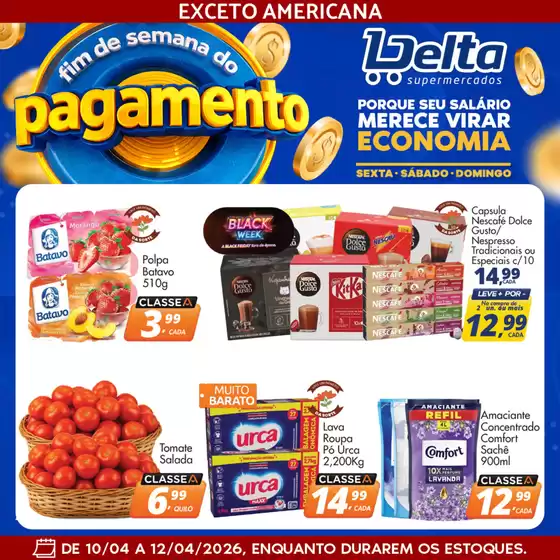 Catálogo Delta Supermercados | Ofertas exclusivas para nossos clientes | 2026-04-10T00:00:00.000Z - 2026-04-12T00:00:00.000Z