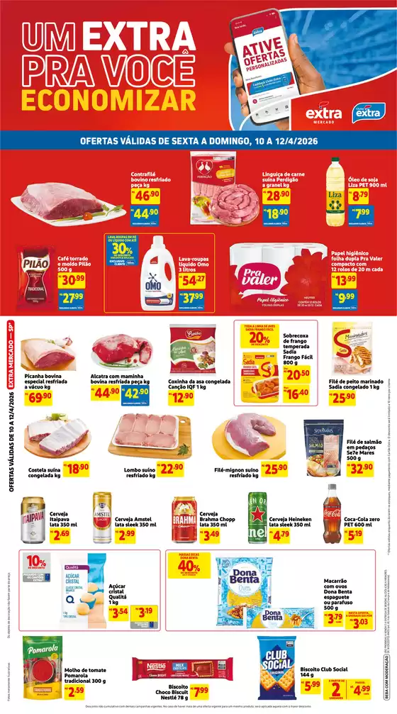 Catálogo Extra | Ótima oferta para caçadores de pechinchas | 2026-04-10T00:00:00.000Z - 2026-04-12T00:00:00.000Z