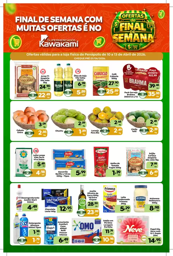 Catálogo Supermercados Kawakami | Ofertas - Penápolis | 2026-04-10T00:00:00.000Z - 2026-04-13T00:00:00.000Z