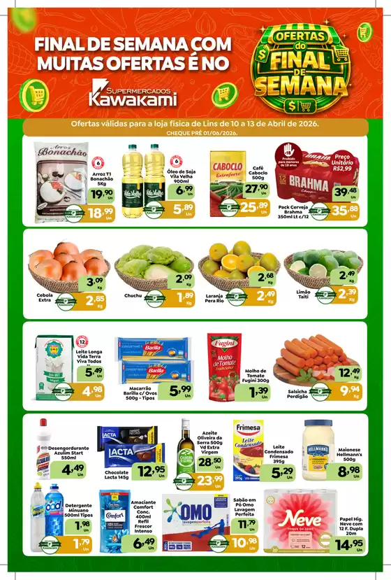 Catálogo Supermercados Kawakami | Ofertas - Lins | 2026-04-10T00:00:00.000Z - 2026-04-13T00:00:00.000Z