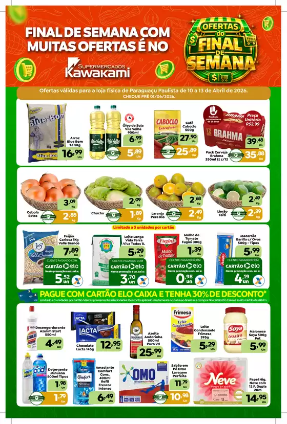 Catálogo Supermercados Kawakami | Ofertas - Paraguaçu Paulista | 2026-04-10T00:00:00.000Z - 2026-04-13T00:00:00.000Z