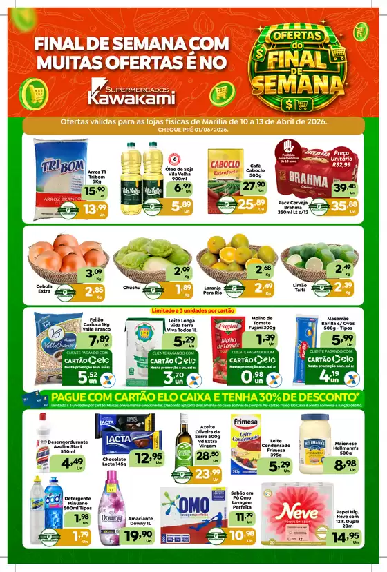 Catálogo Supermercados Kawakami | Ofertas - Marília | 2026-04-10T00:00:00.000Z - 2026-04-13T00:00:00.000Z