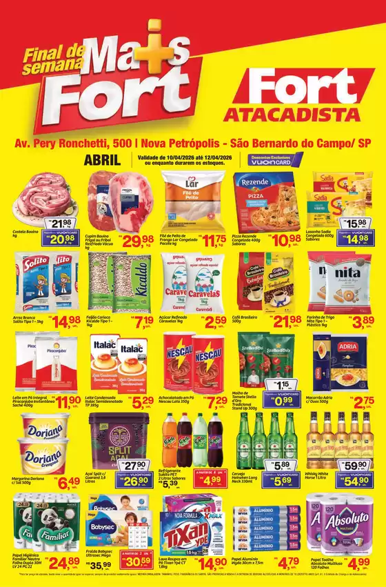 Catálogo Fort Atacadista | SP Fort Fim de Semana 10 a 12 ABR 26 Sao Bernardo | 2026-04-10T00:00:00.000Z - 2026-04-12T00:00:00.000Z