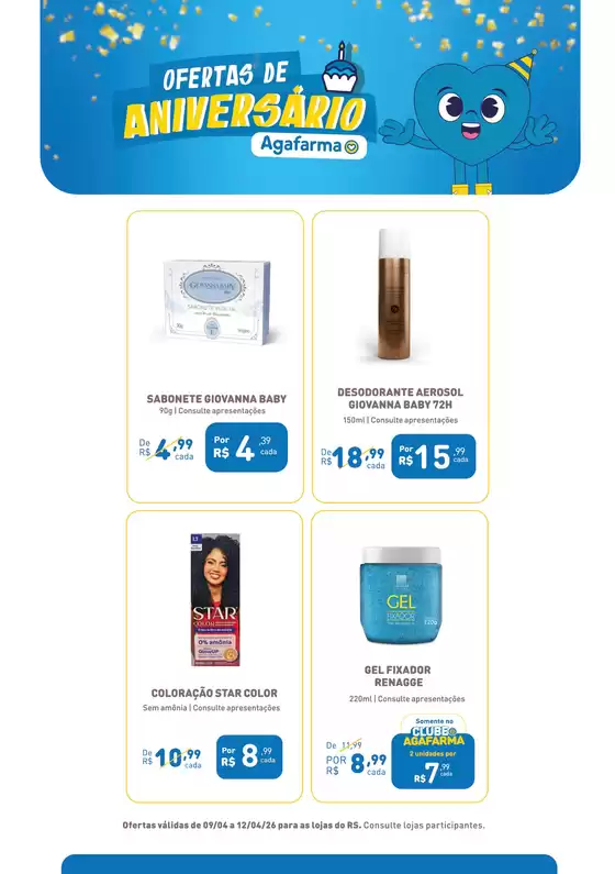 Catálogo Agafarma | ofertas RS | 2026-04-09T00:00:00.000Z - 2026-04-12T00:00:00.000Z