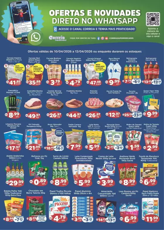 Catálogo Supermercados Correia | Encarte Supermercados Correia | 2026-04-10T00:00:00.000Z - 2026-04-12T00:00:00.000Z