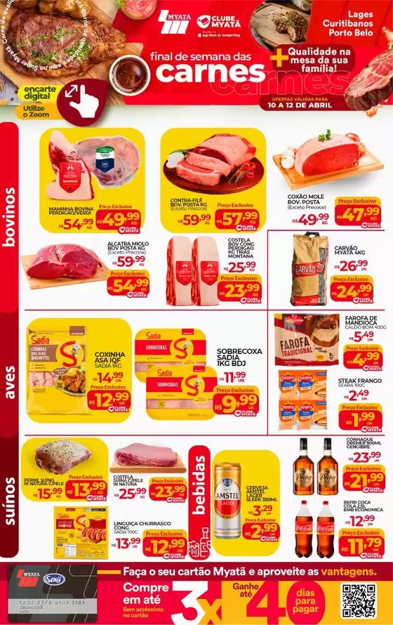 Catálogo Supermercados Myatã | Melhores ofertas para compradores econômicos | 2026-04-10T00:00:00.000Z - 2026-04-12T00:00:00.000Z