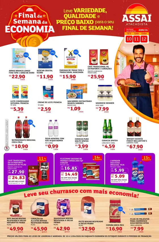 Catálogo Assaí Atacadista | Encarte Assaí Atacadista 45066-119 | 2026-04-10T00:00:00.000Z - 2026-04-12T00:00:00.000Z