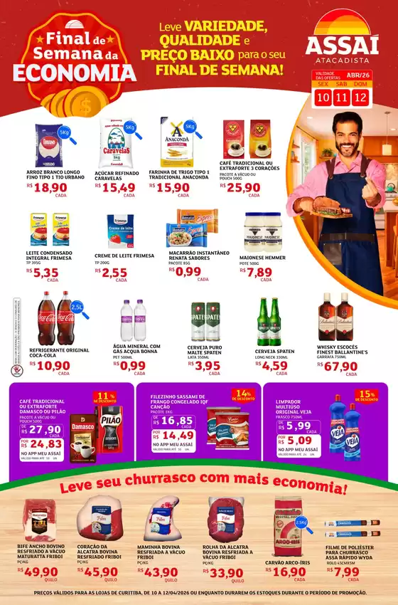 Catálogo Assaí Atacadista | Encarte Assaí Atacadista 45066-120 | 2026-04-10T00:00:00.000Z - 2026-04-12T00:00:00.000Z