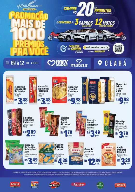 Catálogo Supermercados Mateus | Exclusivo M Dias Branco | 2026-04-10T00:00:00.000Z - 2026-04-12T00:00:00.000Z