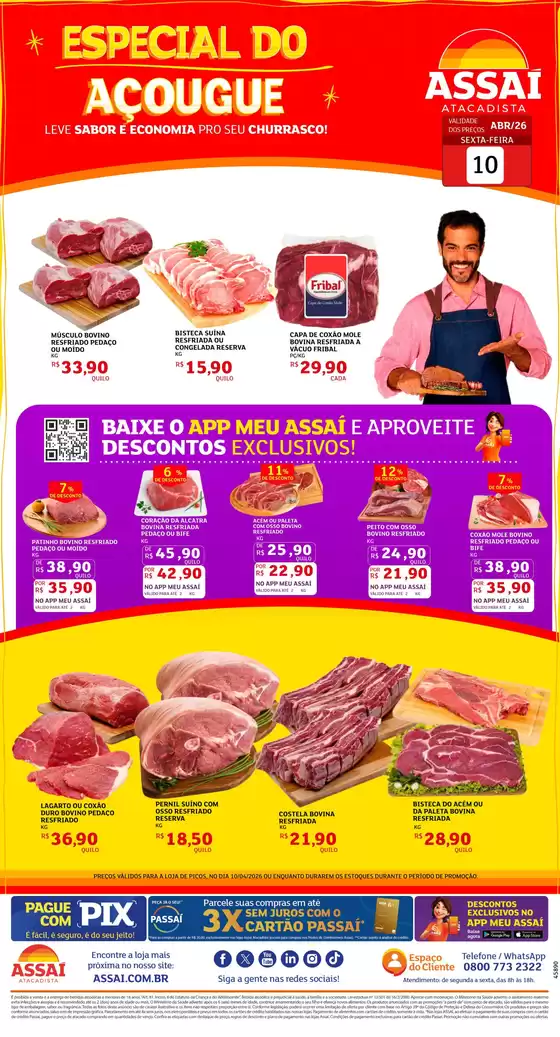 Catálogo Assaí Atacadista | Encarte Assaí Atacadista 45890-531 | 2026-04-10T00:00:00.000Z - 2026-04-10T00:00:00.000Z