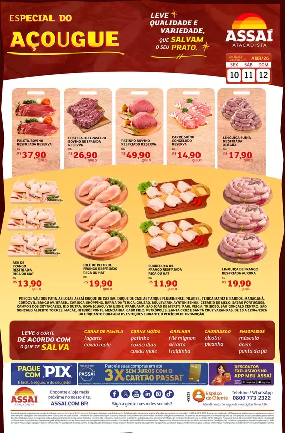 Catálogo Assaí Atacadista | Encarte Assaí Atacadista 45525 | 2026-04-10T00:00:00.000Z - 2026-04-12T00:00:00.000Z