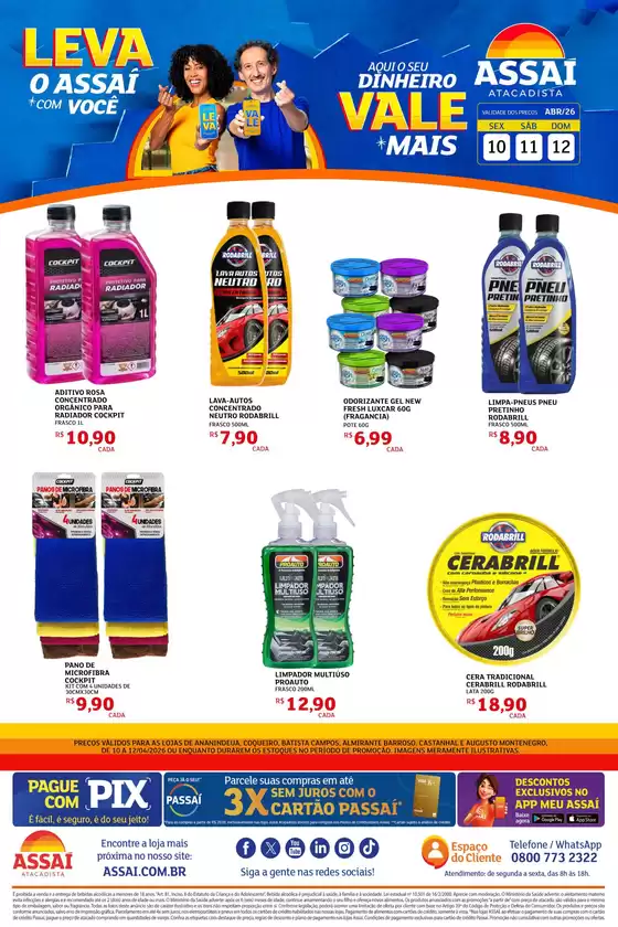 Catálogo Assaí Atacadista | Encarte Assaí Atacadista 45956-63 | 2026-04-10T00:00:00.000Z - 2026-04-12T00:00:00.000Z