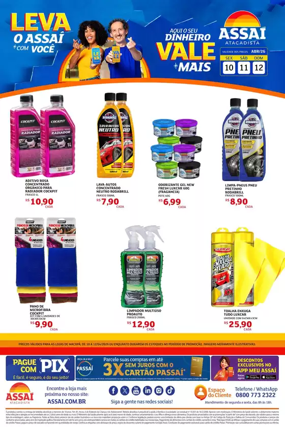 Catálogo Assaí Atacadista | Encarte Assaí Atacadista 45956-442 | 2026-04-10T00:00:00.000Z - 2026-04-12T00:00:00.000Z