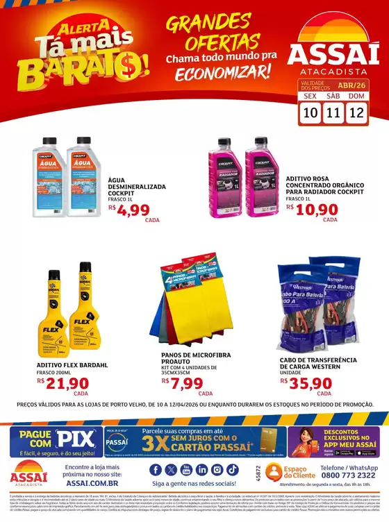 Catálogo Assaí Atacadista | Encarte Assaí Atacadista 45872-39 | 2026-04-10T00:00:00.000Z - 2026-04-12T00:00:00.000Z