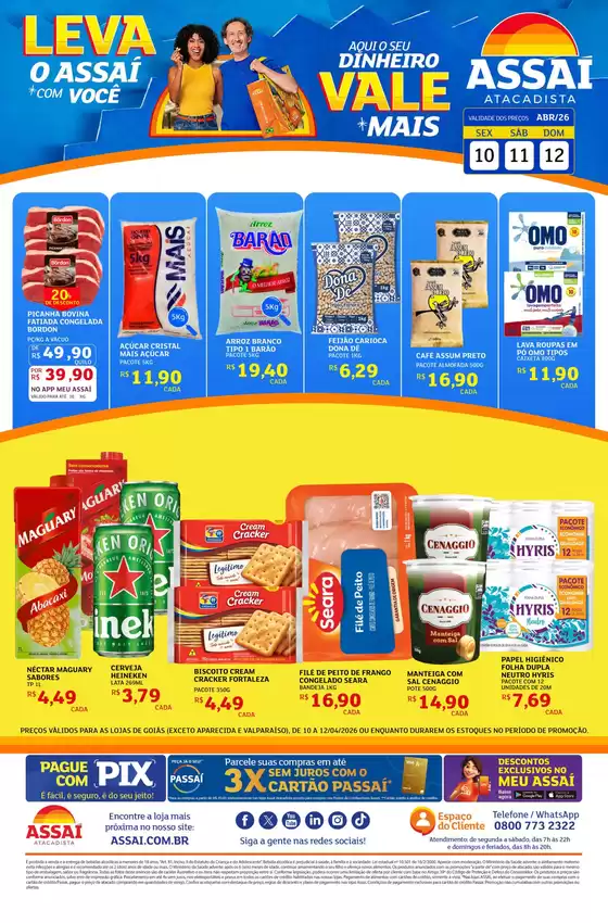 Catálogo Assaí Atacadista | Encarte Assaí Atacadista 46081-45 | 2026-04-10T00:00:00.000Z - 2026-04-12T00:00:00.000Z