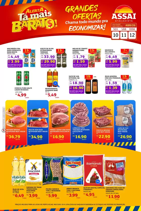 Catálogo Assaí Atacadista | Encarte Assaí Atacadista 45932-39 | 2026-04-10T00:00:00.000Z - 2026-04-12T00:00:00.000Z