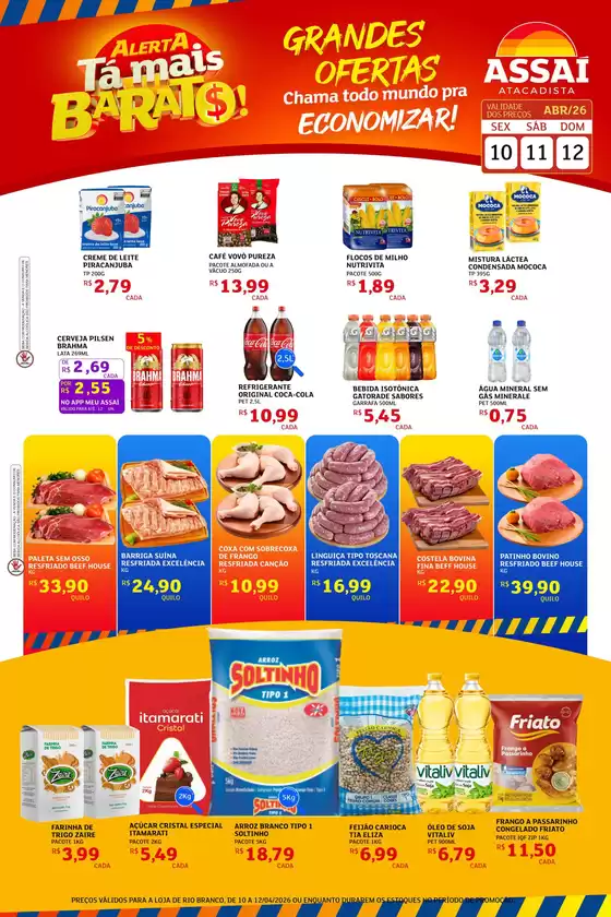 Catálogo Assaí Atacadista | Encarte Assaí Atacadista 45932-40 | 2026-04-10T00:00:00.000Z - 2026-04-12T00:00:00.000Z