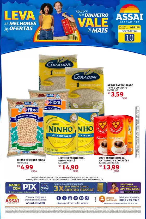 Catálogo Assaí Atacadista | Encarte Assaí Atacadista 46040-870 | 2026-04-10T00:00:00.000Z - 2026-04-10T00:00:00.000Z