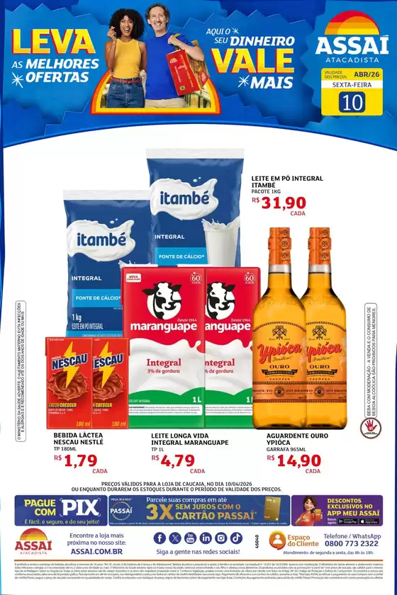 Catálogo Assaí Atacadista | Encarte Assaí Atacadista 46040-871 | 2026-04-10T00:00:00.000Z - 2026-04-10T00:00:00.000Z