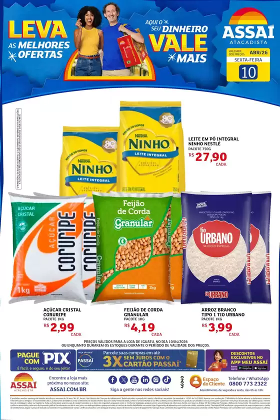 Catálogo Assaí Atacadista | Encarte Assaí Atacadista 46040-876 | 2026-04-10T00:00:00.000Z - 2026-04-10T00:00:00.000Z