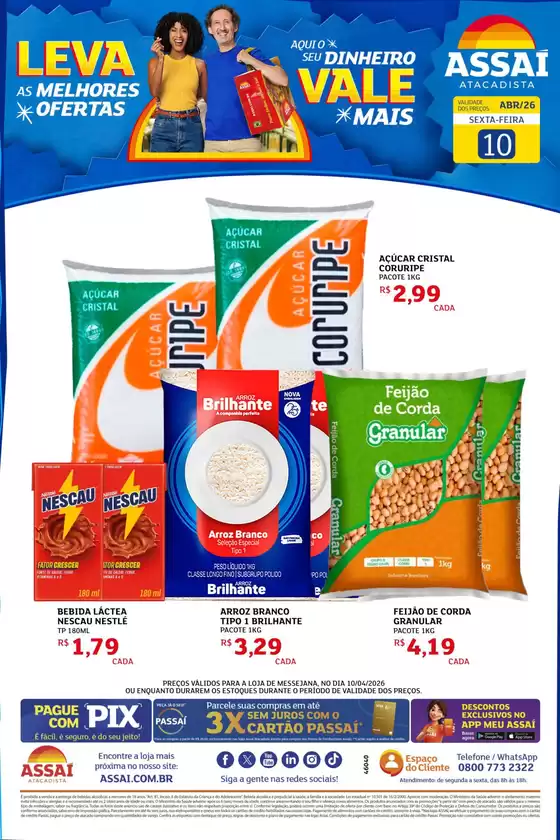 Catálogo Assaí Atacadista | Encarte Assaí Atacadista 46040-877 | 2026-04-10T00:00:00.000Z - 2026-04-10T00:00:00.000Z