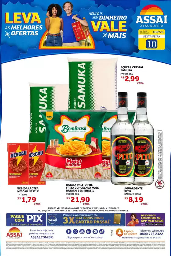 Catálogo Assaí Atacadista | Encarte Assaí Atacadista 46040-878 | 2026-04-10T00:00:00.000Z - 2026-04-10T00:00:00.000Z