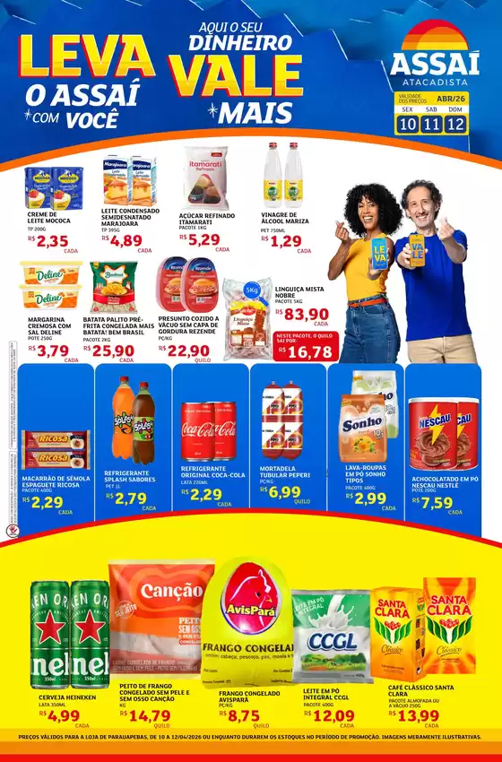 Catálogo Assaí Atacadista | Encarte Assaí Atacadista 45902-64 | 2026-04-10T00:00:00.000Z - 2026-04-12T00:00:00.000Z