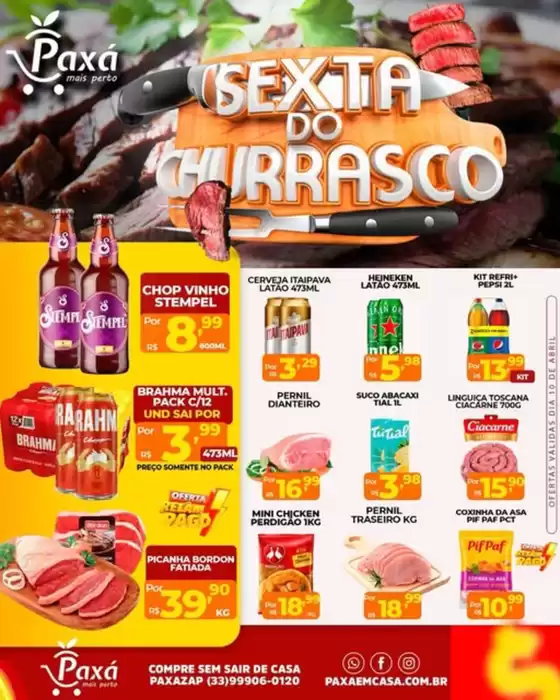 Catálogo Paxá Supermercados | SEXTA DO CHURRASCO  | 2026-04-10T00:00:00.000Z - 2026-04-10T00:00:00.000Z