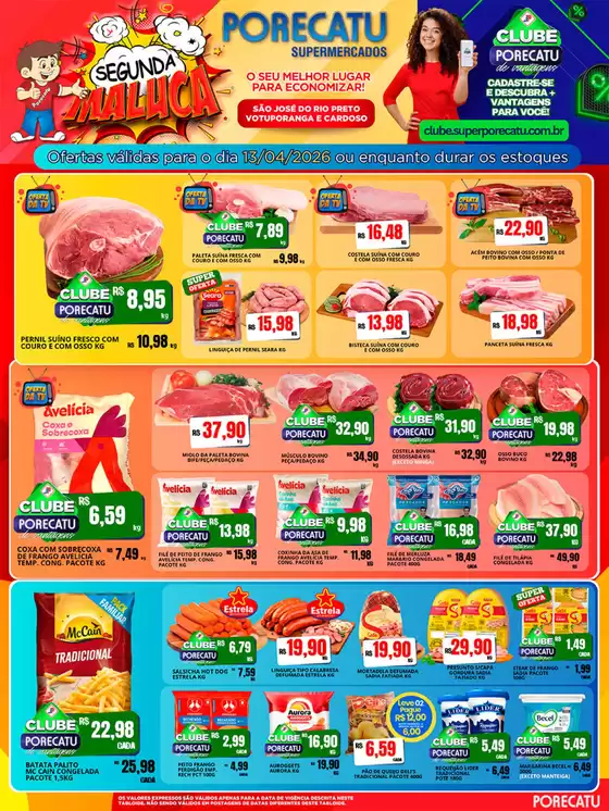 Catálogo Supermercado Porecatu | Tabloide De Ofertasvotuporanga E Cardoso | 2026-04-13T00:00:00.000Z - 2026-04-13T00:00:00.000Z