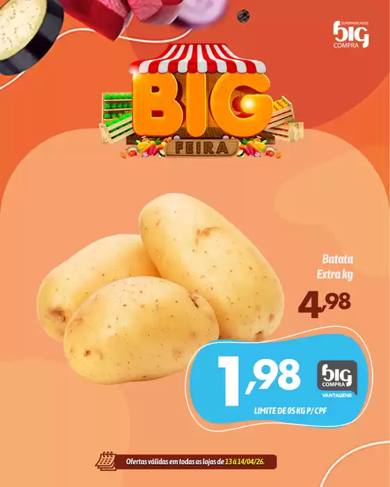 Catálogo Supermercados Big Compra | Encarte Supermercados Big Compra | 2026-04-13T00:00:00.000Z - 2026-04-14T00:00:00.000Z