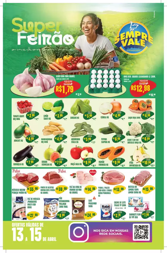 Catálogo Sempre Vale Supermercados | Ofertas para caçadores de pechinchas | 2026-04-13T00:00:00.000Z - 2026-04-15T00:00:00.000Z