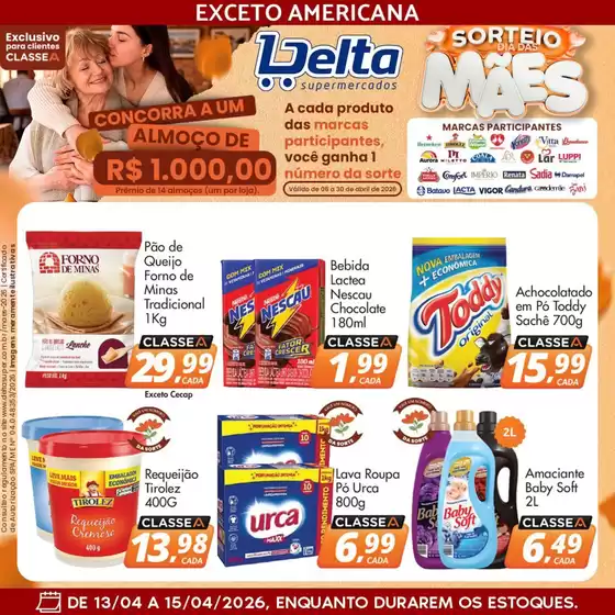 Catálogo Delta Supermercados | Descontos e promoções | 2026-04-13T00:00:00.000Z - 2026-04-15T00:00:00.000Z