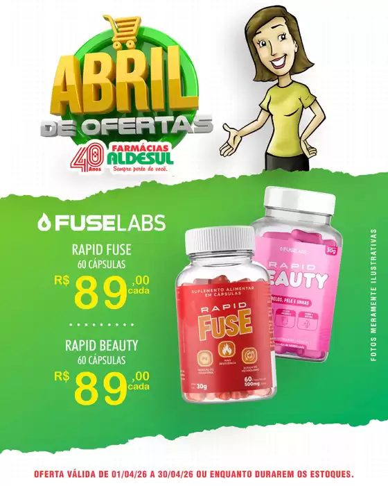 Catálogo Farmácia Aldesul | Nossas melhores pechinchas | 2026-04-01T00:00:00.000Z - 2026-04-30T00:00:00.000Z