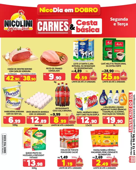 Catálogo Super Nicolini | Nossas melhores ofertas para você | 2026-04-13T00:00:00.000Z - 2026-04-14T00:00:00.000Z