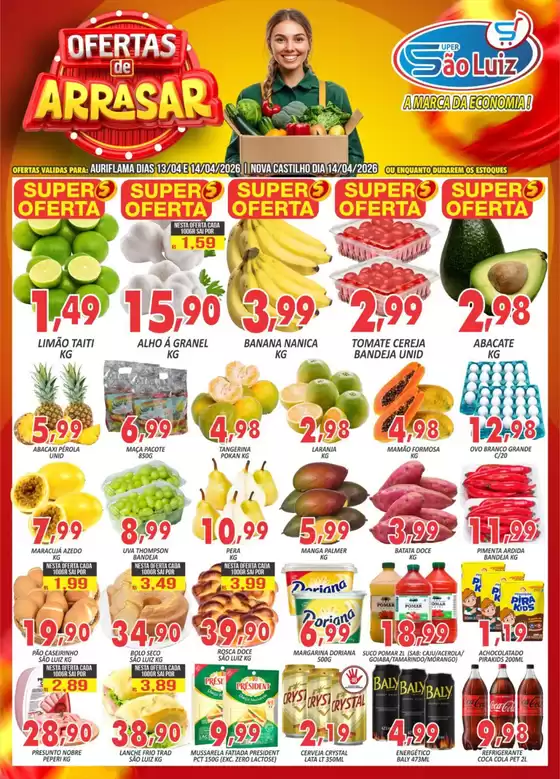 Catálogo Super São Luiz | Encarte Super São Luiz | 2026-04-13T00:00:00.000Z - 2026-04-14T00:00:00.000Z