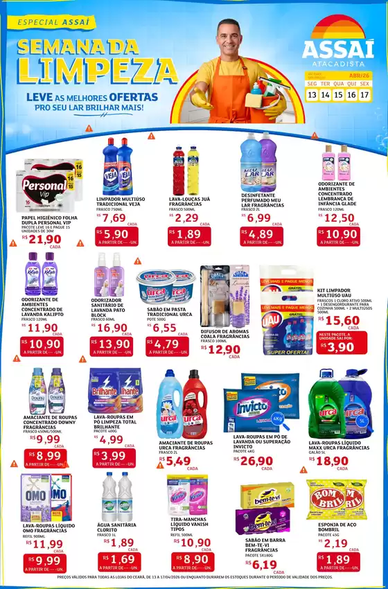 Catálogo Assaí Atacadista | Encarte Assaí Atacadista 45976-127 | 2026-04-13T00:00:00.000Z - 2026-04-17T00:00:00.000Z