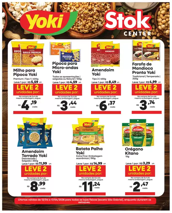 Catálogo Stok Center | Campanha 53292 Yoki pdf | 2026-04-13T00:00:00.000Z - 2026-04-17T00:00:00.000Z