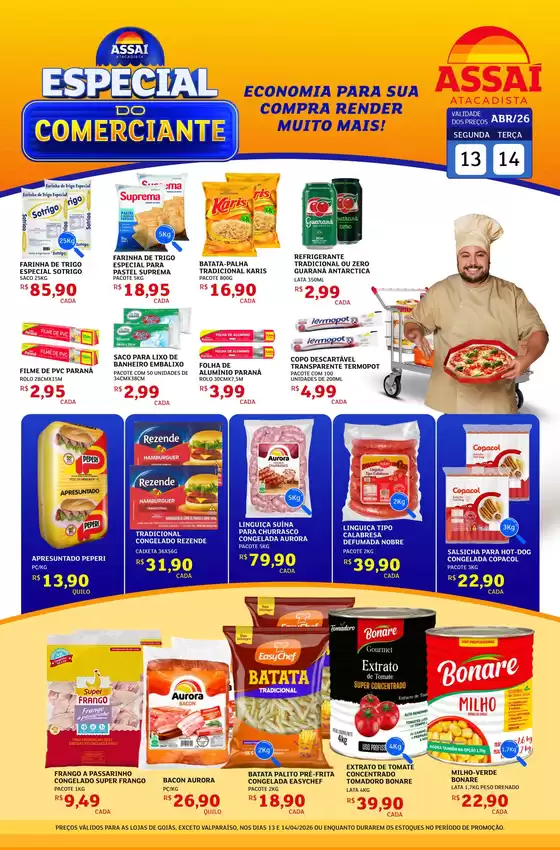 Catálogo Assaí Atacadista | Encarte Assaí Atacadista 45625-822 | 2026-04-13T00:00:00.000Z - 2026-04-14T00:00:00.000Z