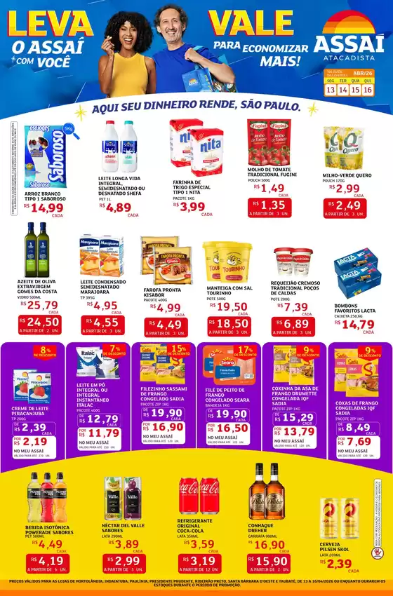 Catálogo Assaí Atacadista | Encarte Assaí Atacadista 46088-735 | 2026-04-13T00:00:00.000Z - 2026-04-16T00:00:00.000Z