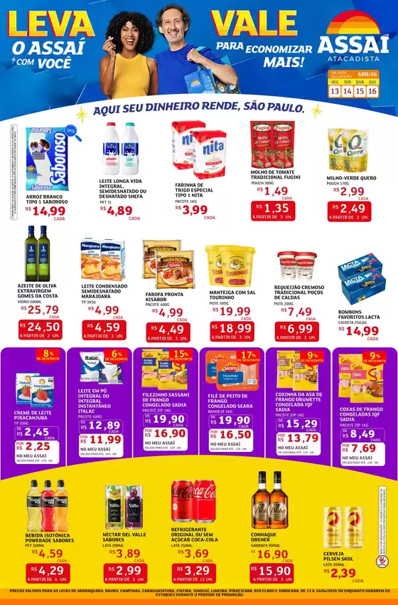 Catálogo Assaí Atacadista | Encarte Assaí Atacadista 46088-736 | 2026-04-13T00:00:00.000Z - 2026-04-16T00:00:00.000Z