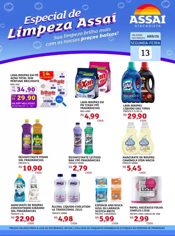 Catálogo Assaí Atacadista | Encarte Assaí Atacadista 46093-40 | 2026-04-13T00:00:00.000Z - 2026-04-13T00:00:00.000Z