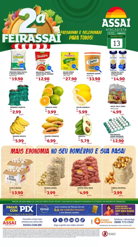 Catálogo Assaí Atacadista | Encarte Assaí Atacadista 45883-39 | 2026-04-13T00:00:00.000Z - 2026-04-13T00:00:00.000Z