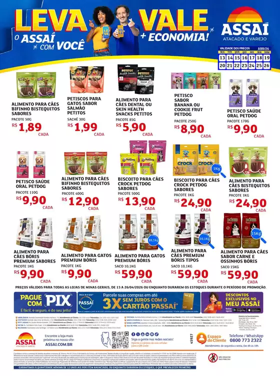 Catálogo Assaí Atacadista | Encarte Assaí Atacadista 45927-712 | 2026-04-13T00:00:00.000Z - 2026-04-26T00:00:00.000Z