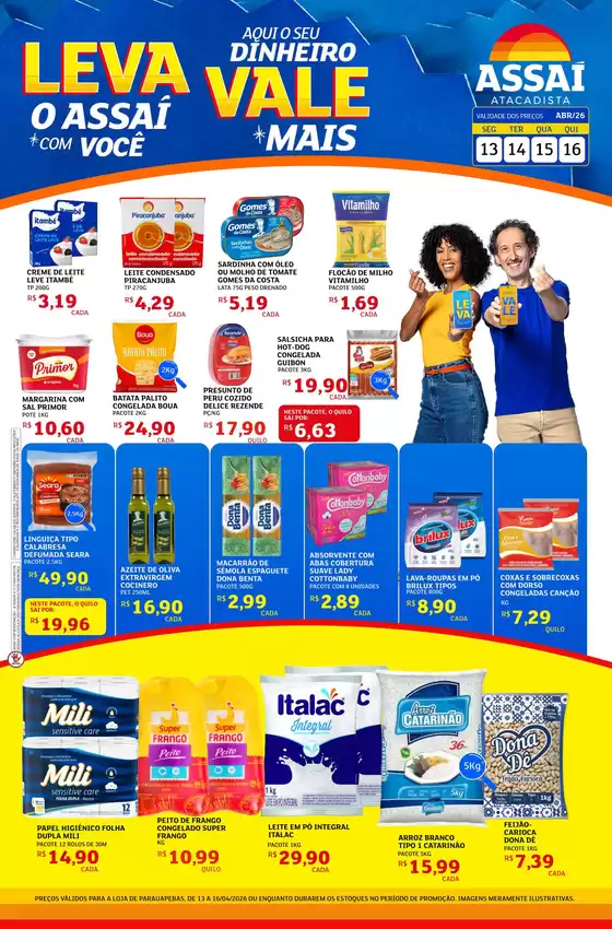 Catálogo Assaí Atacadista | Encarte Assaí Atacadista 45947-64 | 2026-04-13T00:00:00.000Z - 2026-04-16T00:00:00.000Z