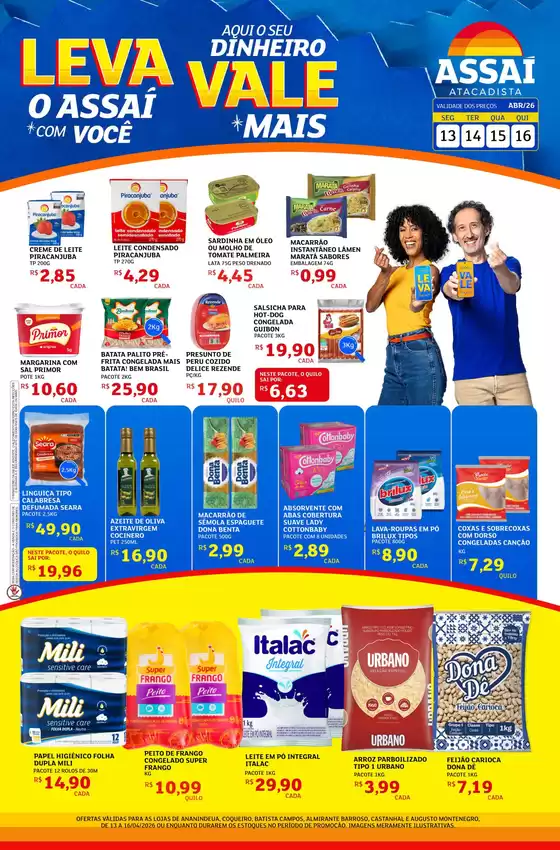 Catálogo Assaí Atacadista | Encarte Assaí Atacadista 45947-63 | 2026-04-13T00:00:00.000Z - 2026-04-16T00:00:00.000Z