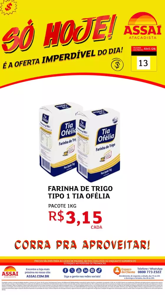 Catálogo Assaí Atacadista | Encarte Assaí Atacadista 46139-115 | 2026-04-13T00:00:00.000Z - 2026-04-13T00:00:00.000Z