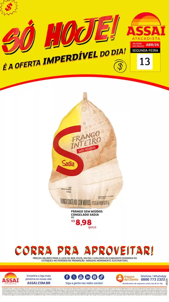 Catálogo Assaí Atacadista | Encarte Assaí Atacadista 46126-73 | 2026-04-13T00:00:00.000Z - 2026-04-13T00:00:00.000Z