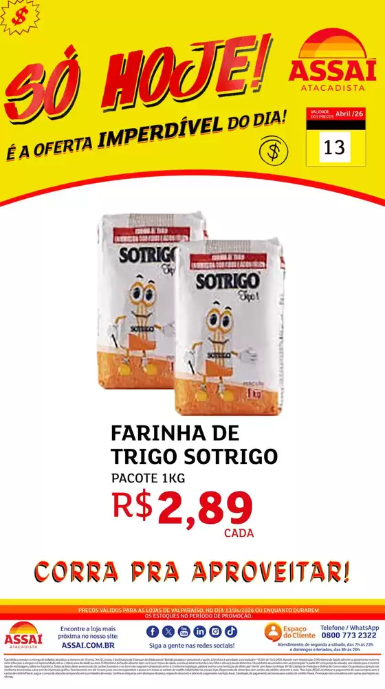 Catálogo Assaí Atacadista | Encarte Assaí Atacadista 46139-328 | 2026-04-13T00:00:00.000Z - 2026-04-13T00:00:00.000Z